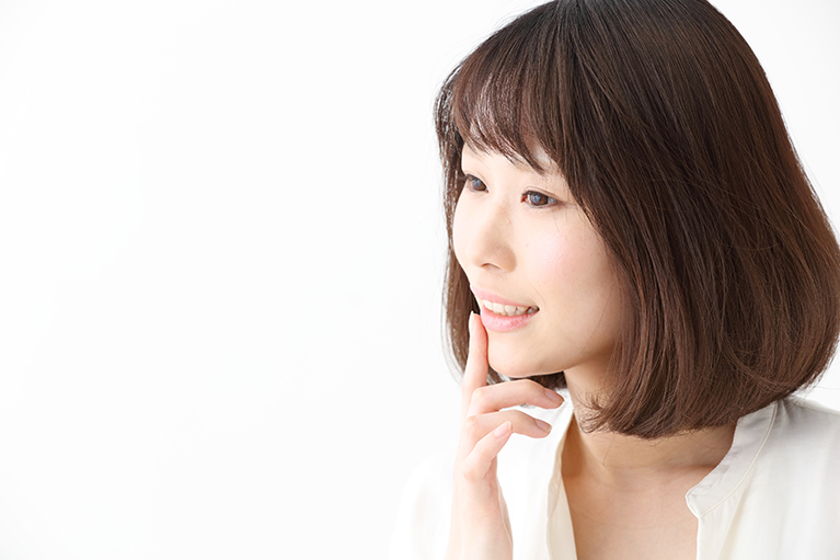 美しい笑顔は口元から